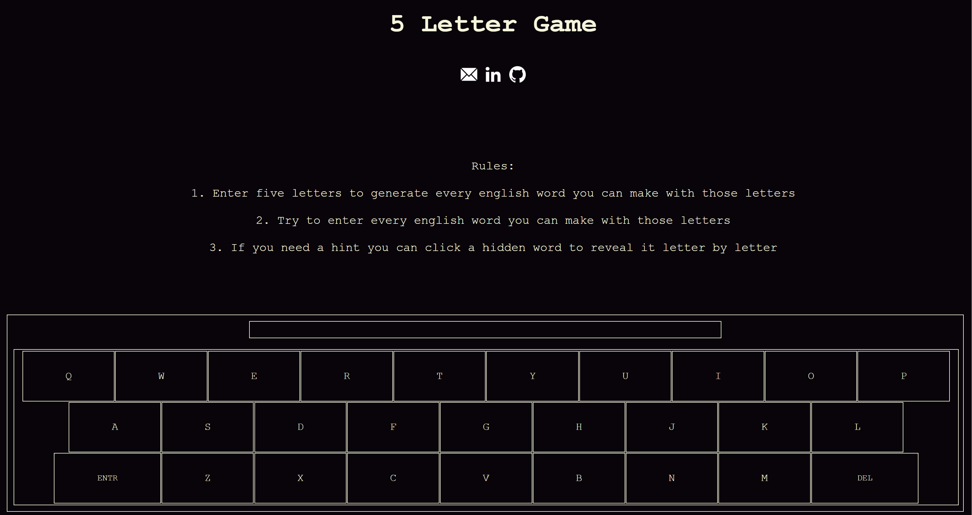 Wordle Project Image